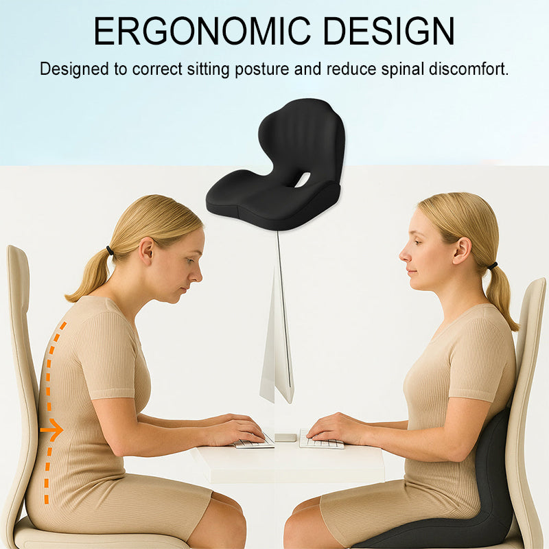 Ergonomic Seat Cushion with Lumbar Support