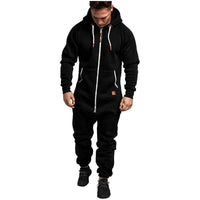 Solid Color Hooded Fleece Onesie - Warm & Cozy for Winter & Home