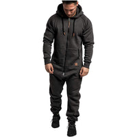 Solid Color Hooded Fleece Onesie - Warm & Cozy for Winter & Home