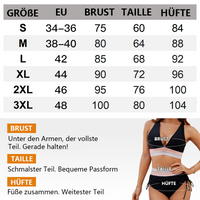 Patchwork V-Neck Bikini Set - 2 Piece Swimwear
